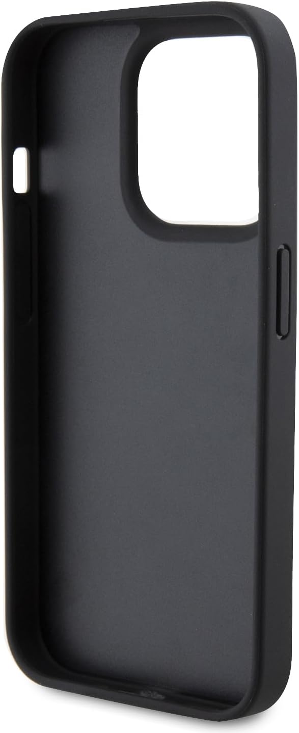 GUESS GUHCP15XP4TDPK Hülle für iPhone 15 Pro Max 6.7" Schwarz hardcase Leather 4G Diamond Triangle