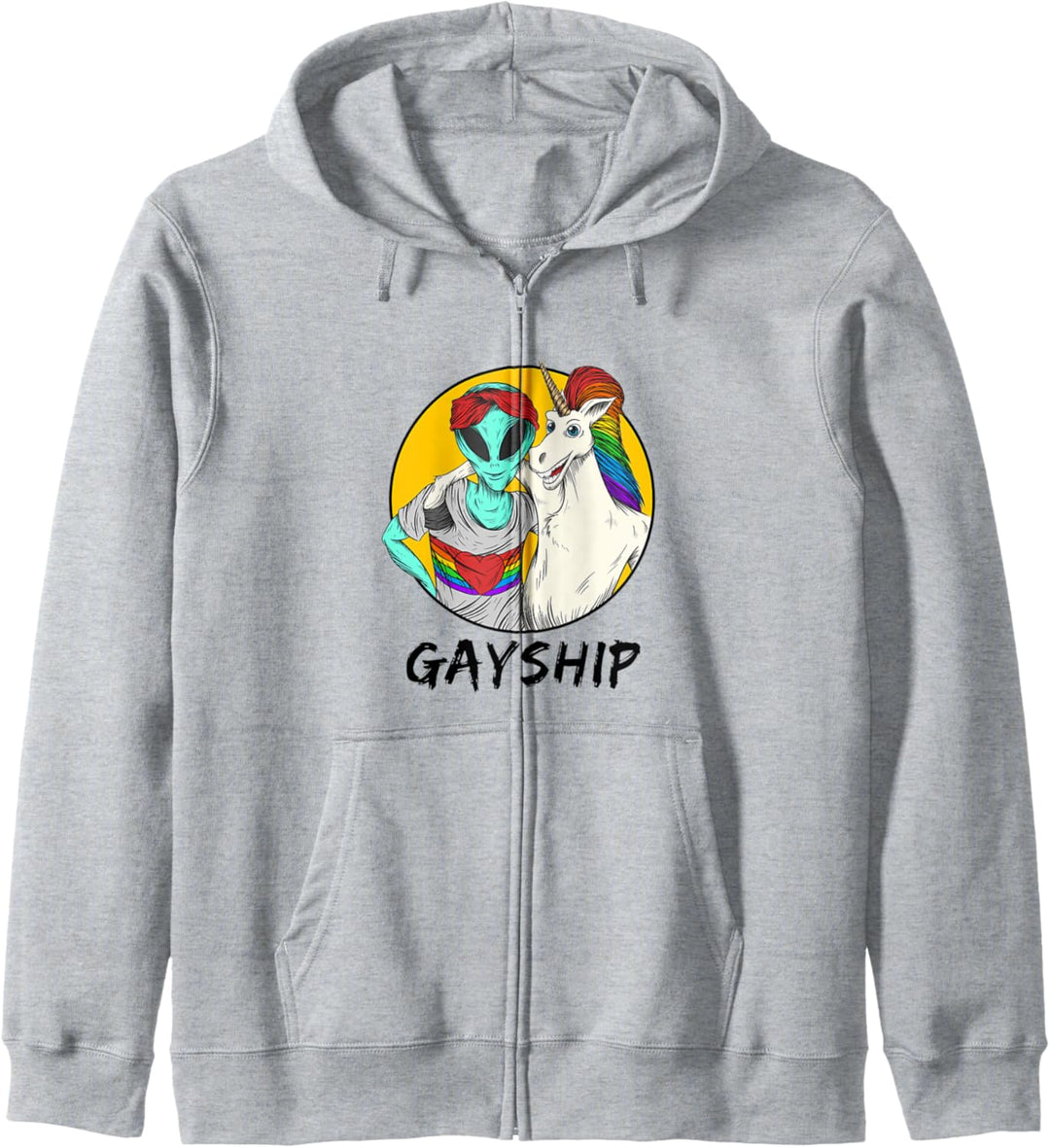 Gayship Gay Friendship Alien Einhorn Homosexuell Gay Pride Kapuzenjacke