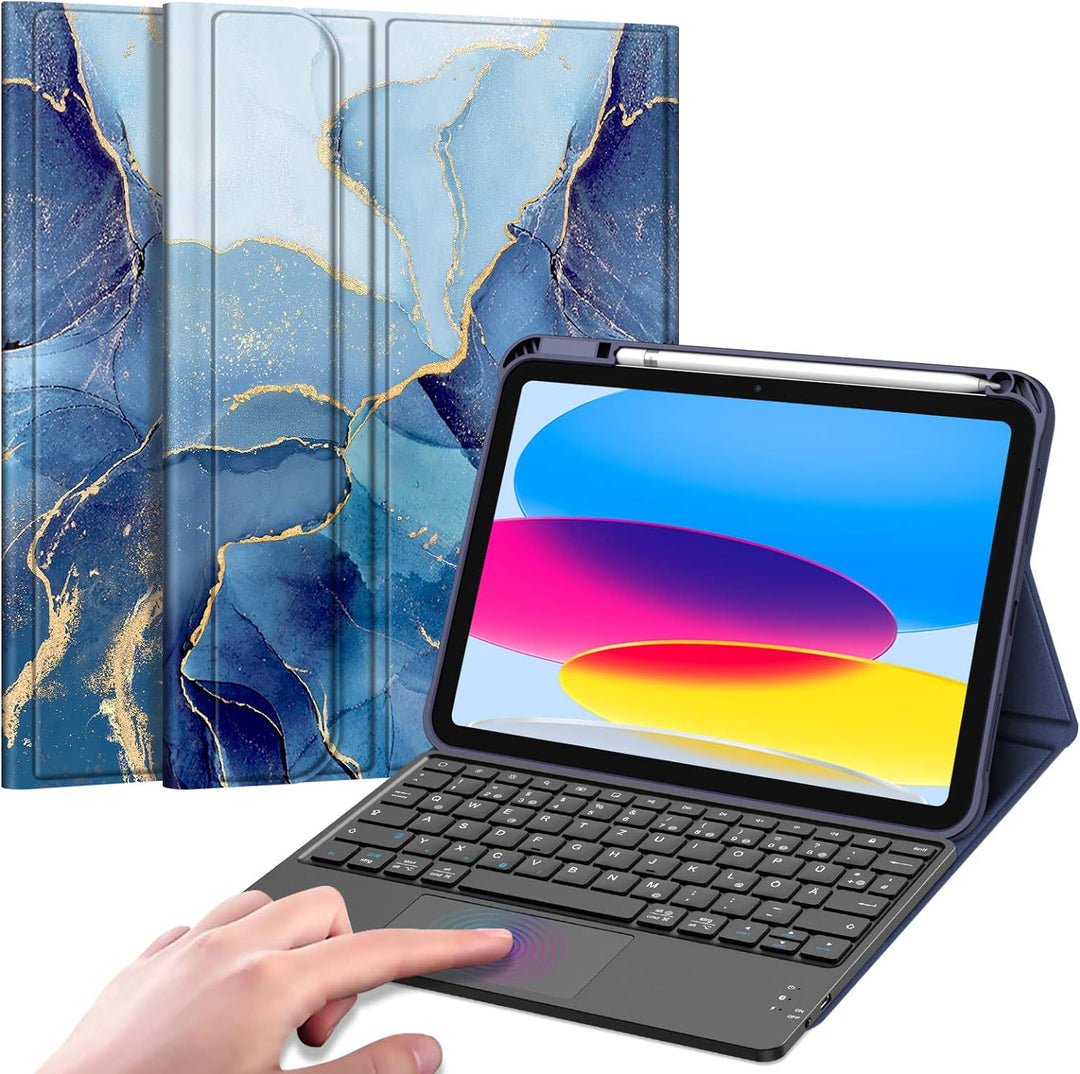 Fintie Tastatur Hülle für iPad 10. Generation 2022, iPad 10 Generation Hülle mit magnetisch Abnehmba