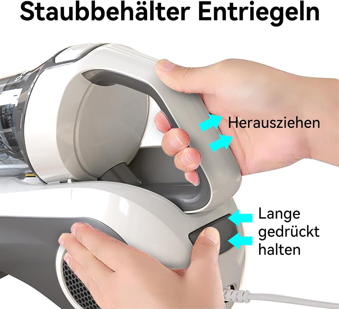 3 Stück UV-10 Hepa-Filter für Dibea UV-10 Matratzenstaubsauger, UV-10 Hepa