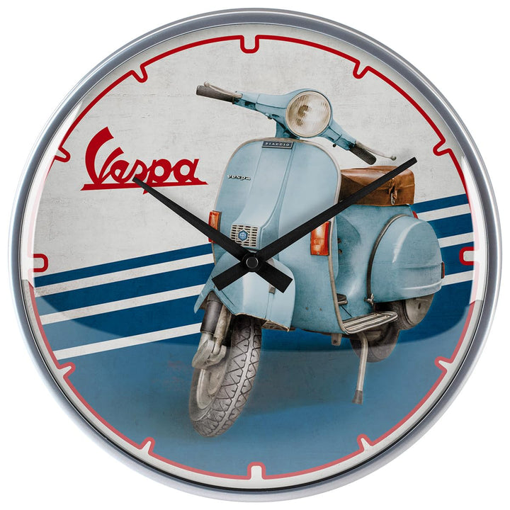 Nostalgic-Art Retro Wanduhr, Ø 31 cm, Vespa – Iconic – Geschenk-Idee für Roller-Fans, Original Lizen