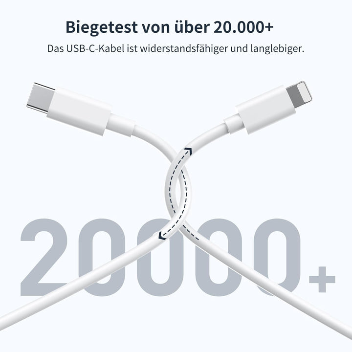30W Schnellladegerät und Schnellladekabel for iPhone 14/14 Pro/14 Pro Max/14 Plus 13 12 11 SE XR X X