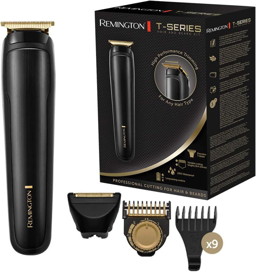 Remington Haarschneidemaschine T-Series 2in1: Barttrimmer & Haarschneider (T-Präzisionstrimmer, 9 Au