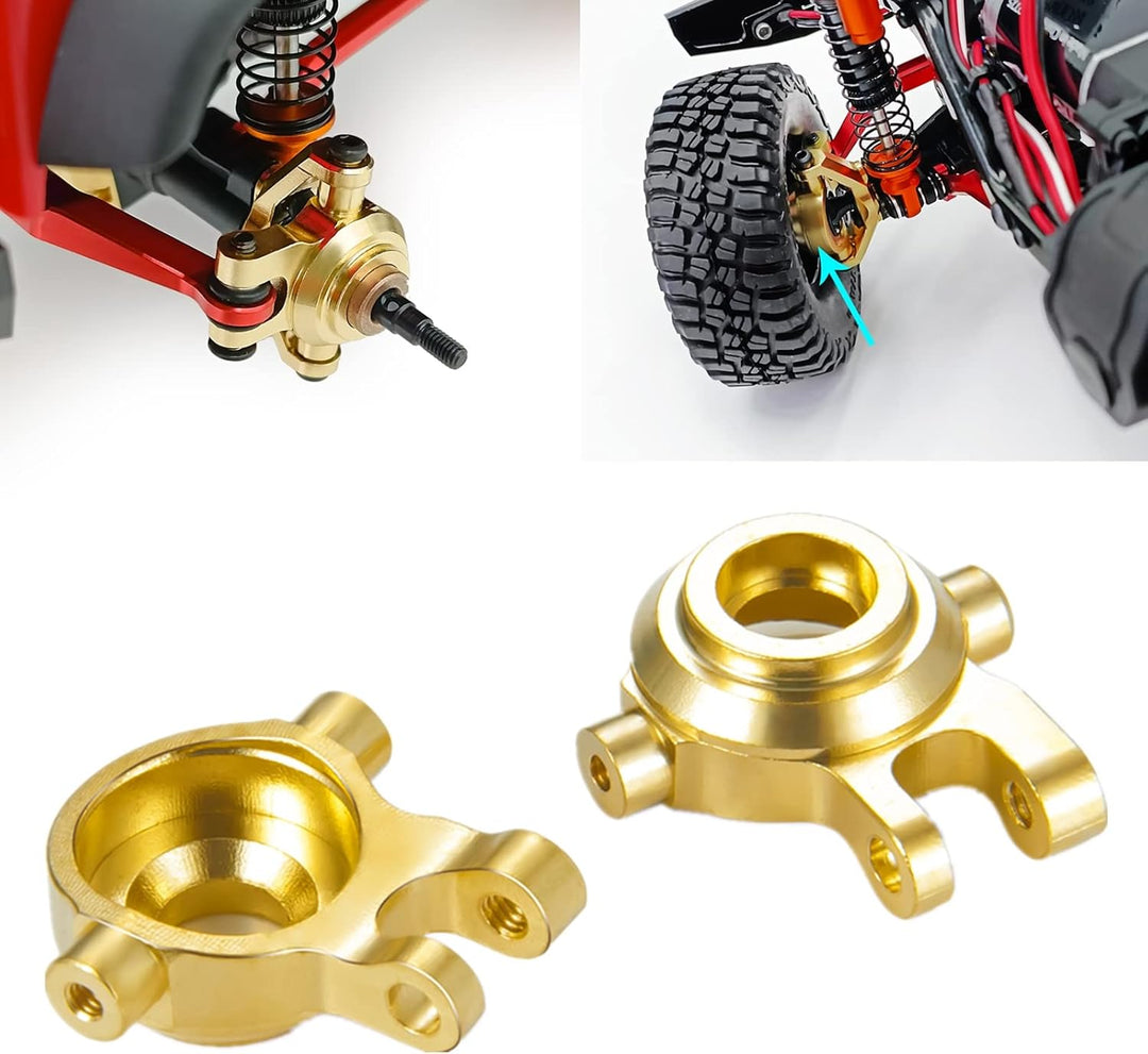 Runup Messing-Achsschenkelblöcke für 1:18 RC-Crawler TRX4M, präzisionsgefertigte CNC-Upgrade-Teile,