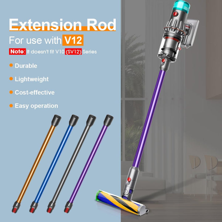 Saugrohr für Dyson V12 Detect Slim & V9 Motorbar Staubsauger, 74CM (Violett), Violett