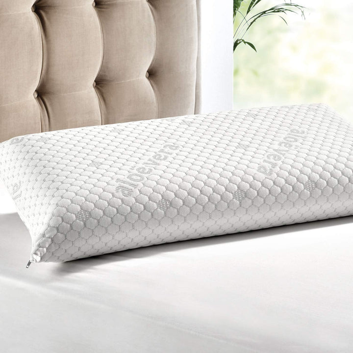 Pikolin Home - Viskoelastisches Kissen mit Aloe-Vera-Behandlung und mittlerer Festigkeit, mit silber