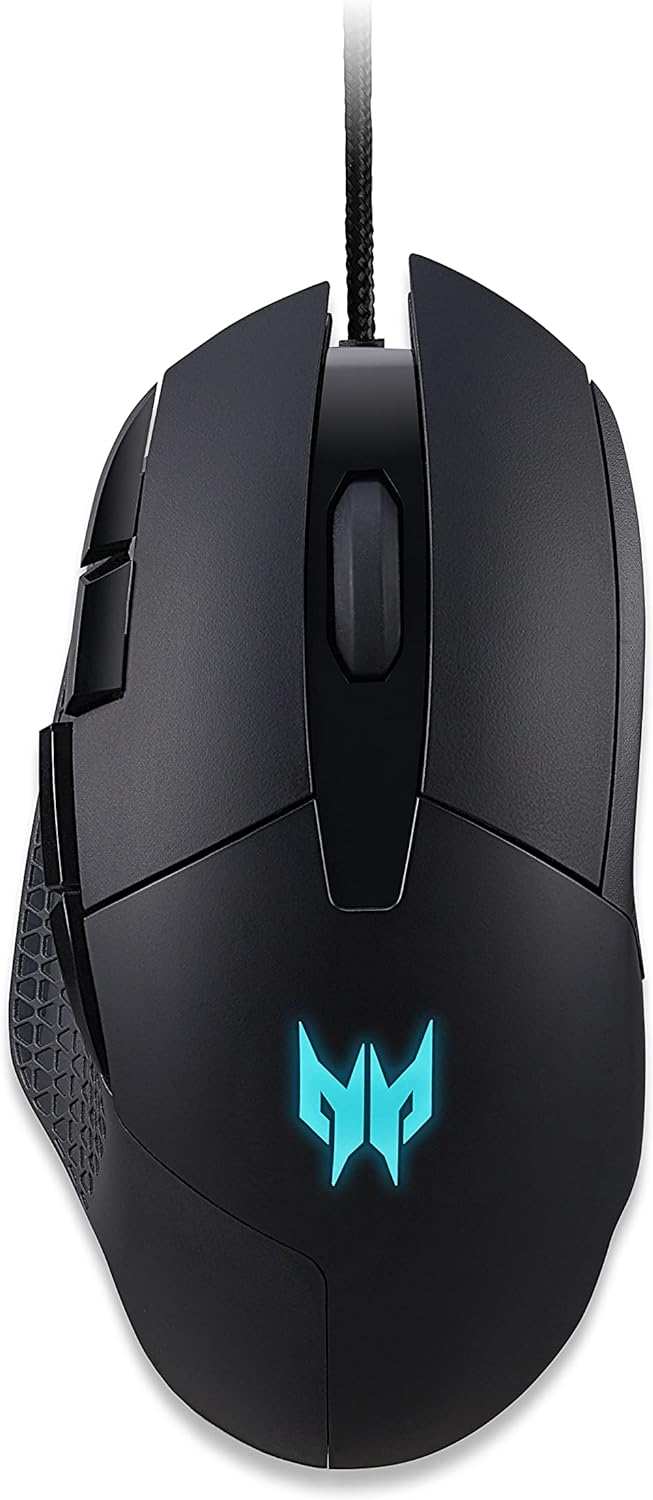 Acer Predator Cestus 315 Gaming Maus (6.500 DPI, 100 IPS Tracking, 6 programmierbare Tasten, 1 ms Re