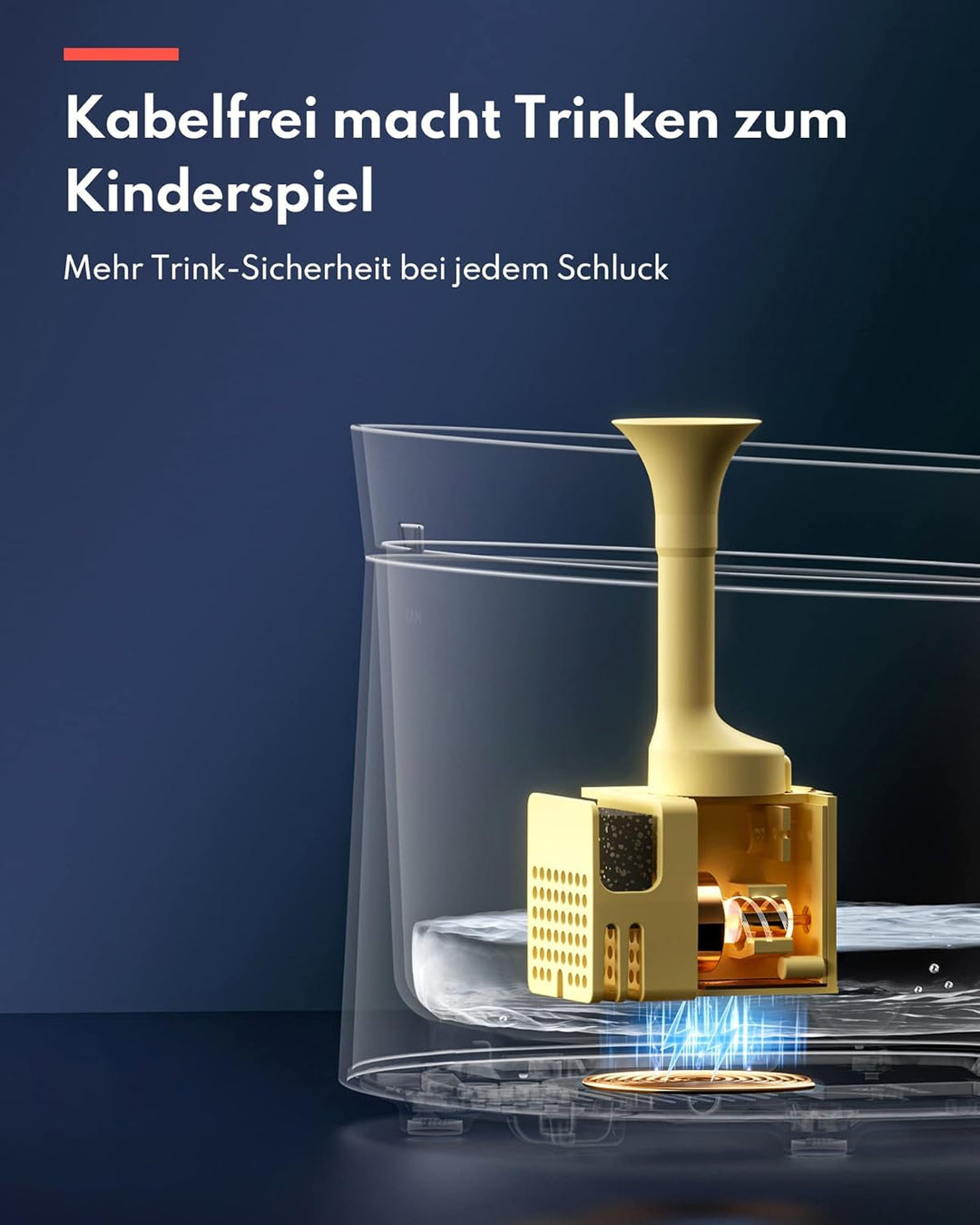 Homerunpet Katzenbrunnen mit Porzellan Oberteil & Selbstreinigender Kabelloser Wasserpumpe, 20dB Ult
