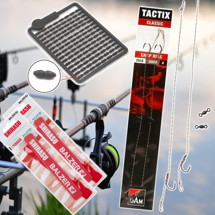 D-A-M Karpfen Set komplett Carp-X - Angelset 2 Karpfenruten + 2 Rollen 3,00 m