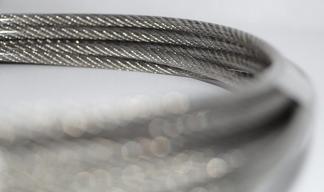Drahtseil 3 / 4mm 25 Meter Geländerseil 3/4mm Edelstahl 7X7 ummantelt PVC klar EN 1.4401 mittelweich