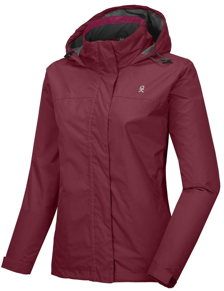 Little Donkey Andy Damen wasserdichte Regenjacke Leichte atmungsaktivem Regenjacke für Outdoor-Windb