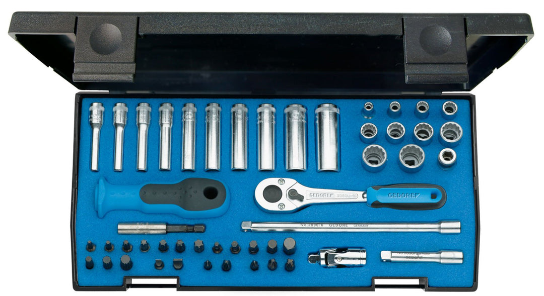 GEDORE 20 LMU-10 Steckschlüssel-Satz 1/4' 49-tlg, UD-in-Is-PH-PZ-TX-XZN, 1 Stück 49 Stück, 49 Stück