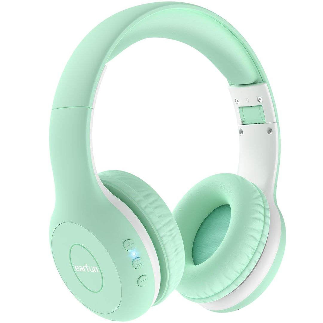 EarFun Bluetooth Kopfhörer Kinder, 85/94dB Lautstärkeregelung, HiFi Sound, HD-Mikrofon, 40 Std Akku,