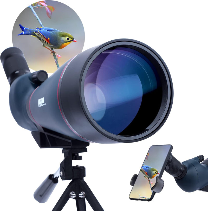 Aktualisiert 25-75x100 mm Spektiv,mit Stativ Telefon Adapter und Tragetasche - BAK4- und FMC -Objekt