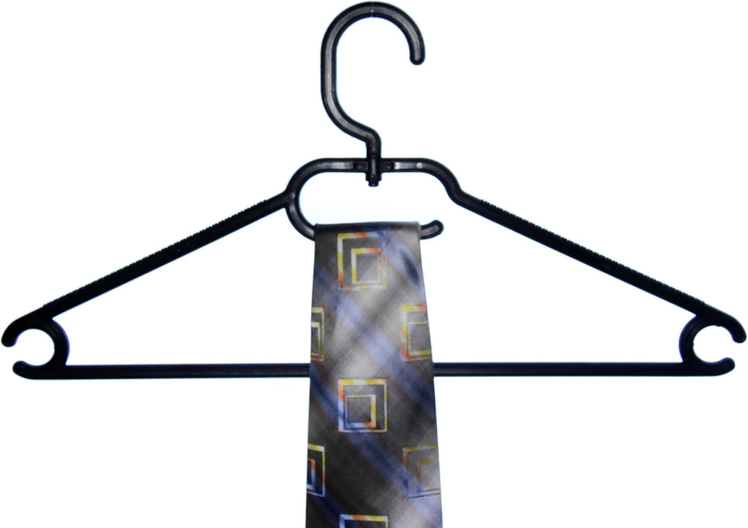 25 STK. Kleiderbügel aus Kunststoff Universalkleiderbügel Farbe schwarz ca 41 cm, Schwarz