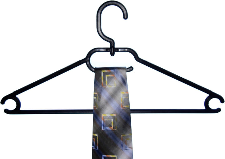 25 STK. Kleiderbügel aus Kunststoff Universalkleiderbügel Farbe schwarz ca 41 cm, Schwarz