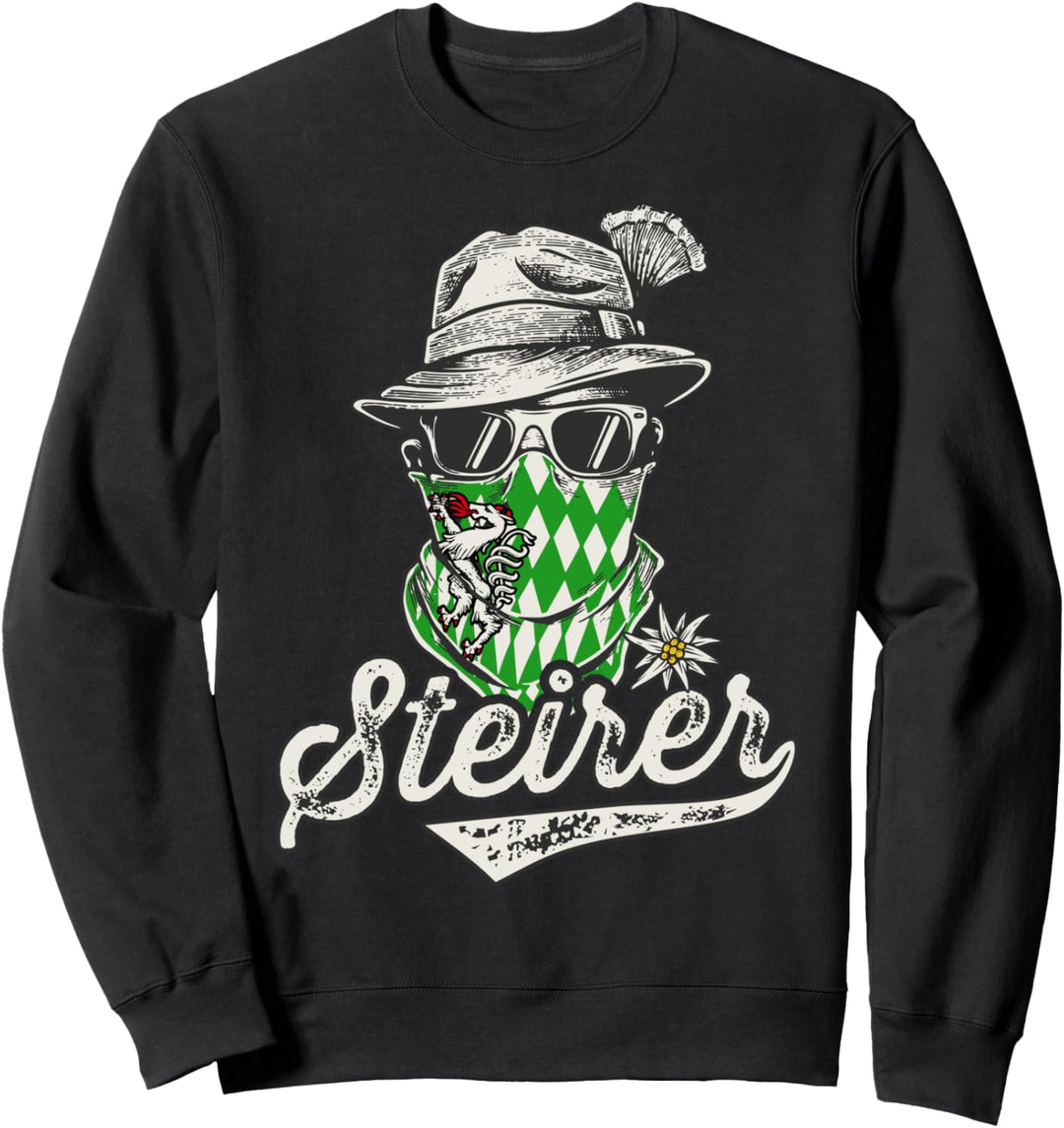 Steirer Bua & Madl Lässiges Trachtenshirt Herren Steiermark Sweatshirt