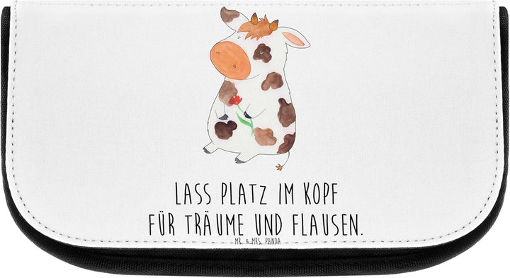 Mr. & Mrs. Panda Kosmetiktasche Kuh - Geschenk, Schminktasche, Schmink Täschchen, Landwirtin, Milchk