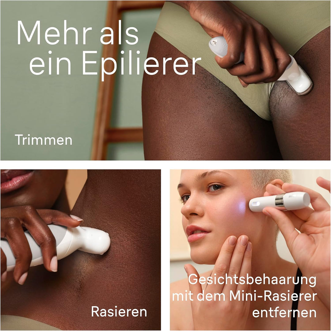 Braun Silk-épil 9, Epilierer Damen / Haarentferner für langanhaltende Haarentfernung, Rasieraufsatz