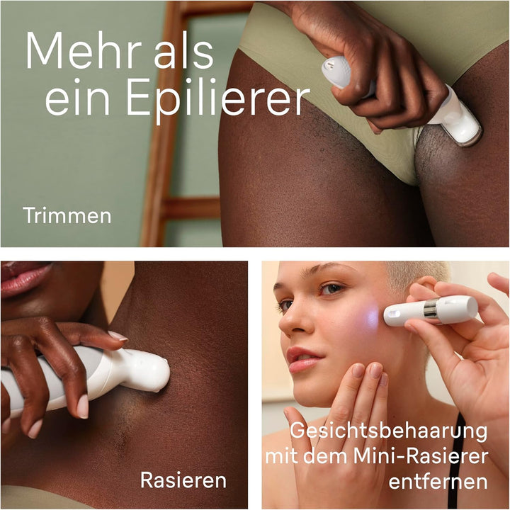 Braun Silk-épil 9, Epilierer Damen / Haarentferner für langanhaltende Haarentfernung, Rasieraufsatz