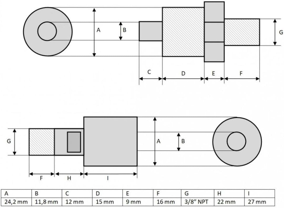 HYDRAFORE Einfachwirkende Elektrischepumpe mit Magnetventil 700 Bar (B-630E-220-1HP-8L)