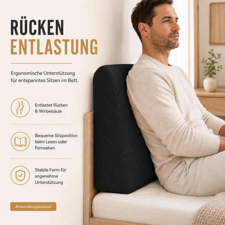 sabeatex® Rückenlehne für Bett, Sofakissen, Rückenkissen für Lounge-oder Palettenmöbel in 5 trendige