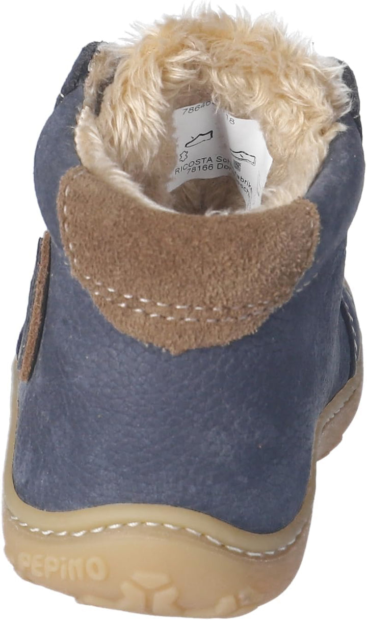 RICOSTA Mädchen und Jungen Lauflernschuhe GEORGIE, WMS:Mittel,lose Einlage 18 EU Blau 180, 18 EU Bla
