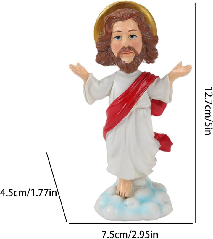 Jesus Wackelkopf, religiöse Statue, Armaturenbrett, Sammlerstück, Wackelkopf, exquisite Dekorationsf
