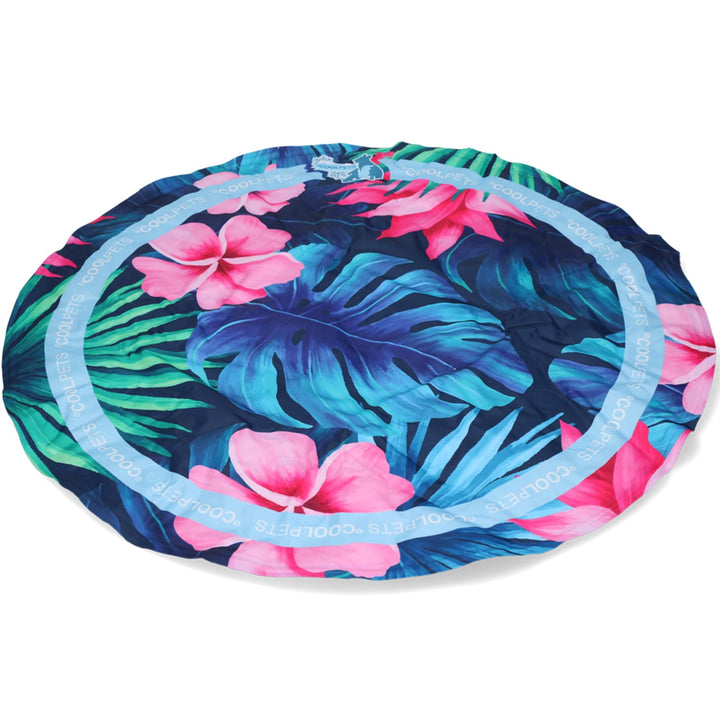 Coolpets Tropical Premium Kühlmatte - Geeignet für Hunde - rutschfest - Dicke Polyester-Aussenschich