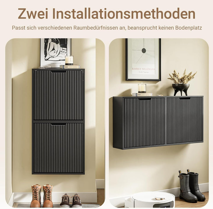 SoBuy Schuhschrank Hängend - Schuhkipper, Schuhschrank Schmal mit Horizontaler Oder Vertikaler Monta