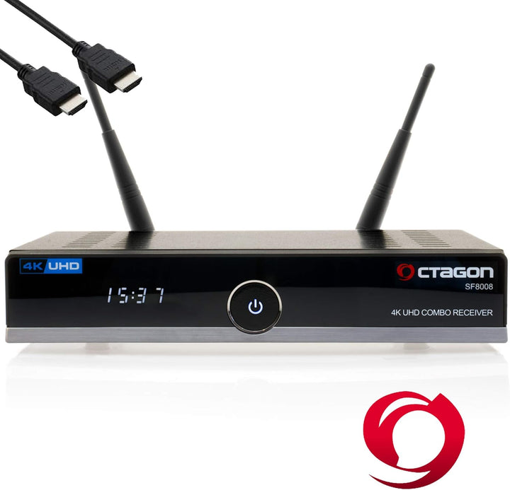 OCTAGON SF8008 Combo 4K DVB-S2X DVB-T2 Multistream UHD + gratis EasyMouse HDMI-Kabel