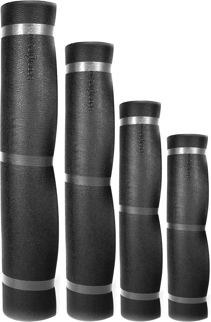 Sporttrend 24® Unterlegmatte 120cm, 160cm, 181cm, 220cm zum ausrollen in schwarz, 1,2cm Stärke | Lau
