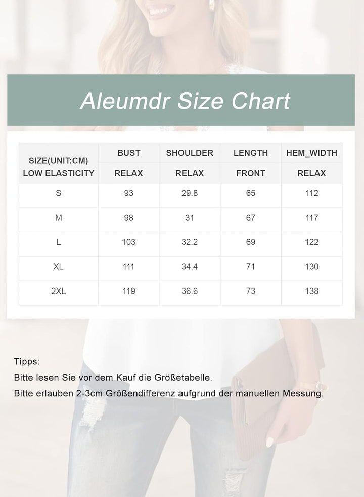 Aleumdr Top Damen Sexy Top V-Ausschnitt Top mit Spitze Ärmellose Tank Top Weste Slip Sommer Strand V