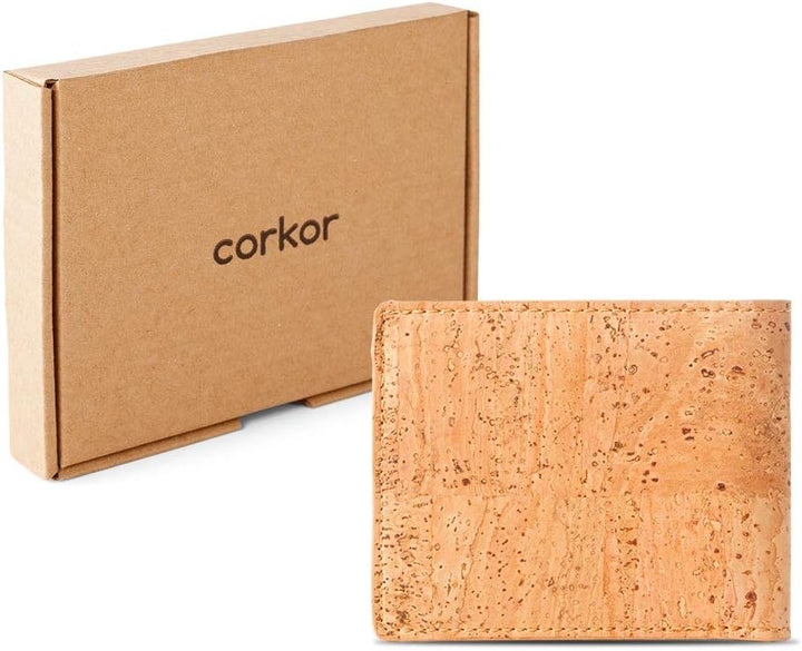 Corkor Kork Passcase Geldbörse - Nicht-Leder Bifold Wallet - Herren Geldbörse - RFID blockierend, ve