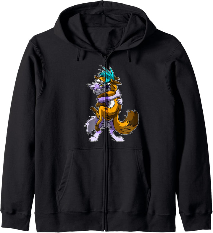 Relationships BFF Shirt - Wölfe Furry Shirt Kapuzenjacke