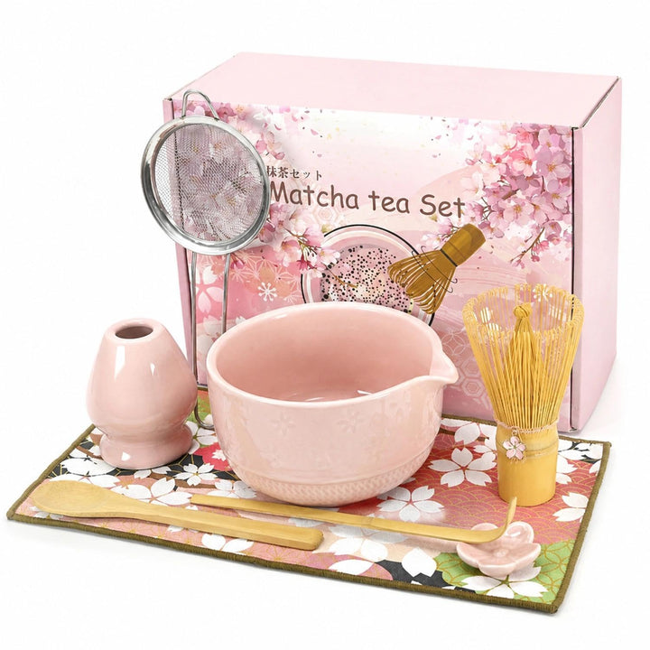 Matcha Set, 8 Stück in Rosa 8 Pcs Rosa Matcha Set, 8 Pcs Rosa Matcha Set