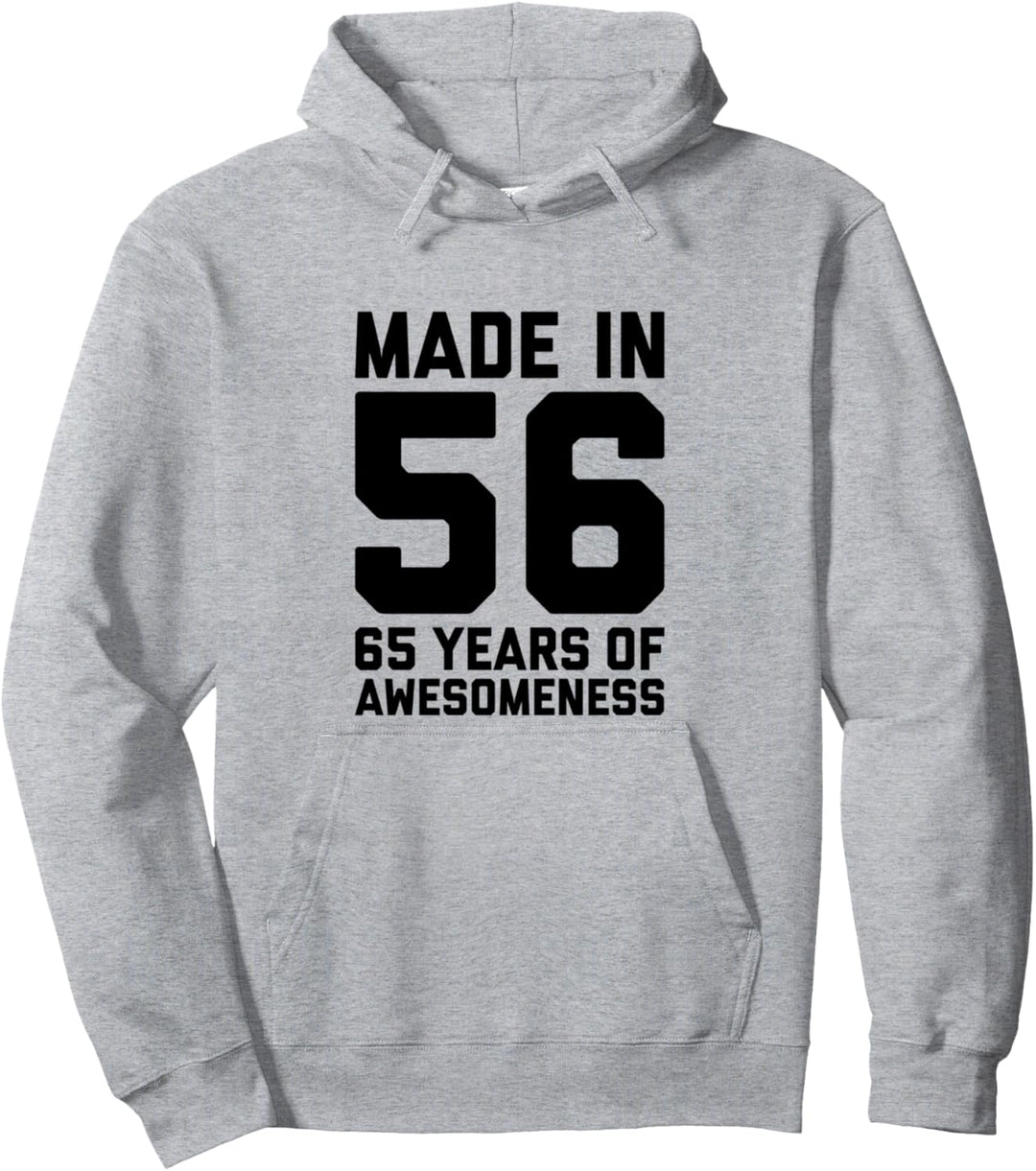 65. Geburtstag Geschenk für ihn Mann Alter 65 Jahr Opa 1956 Pullover Hoodie
