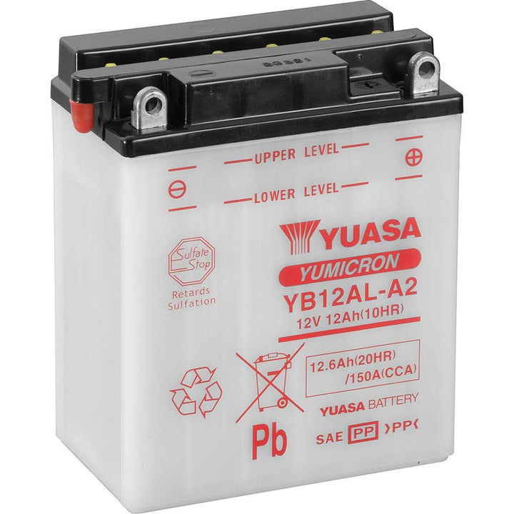 YUASA BATTERIE YB12AL-A2 offen ohne Saeure