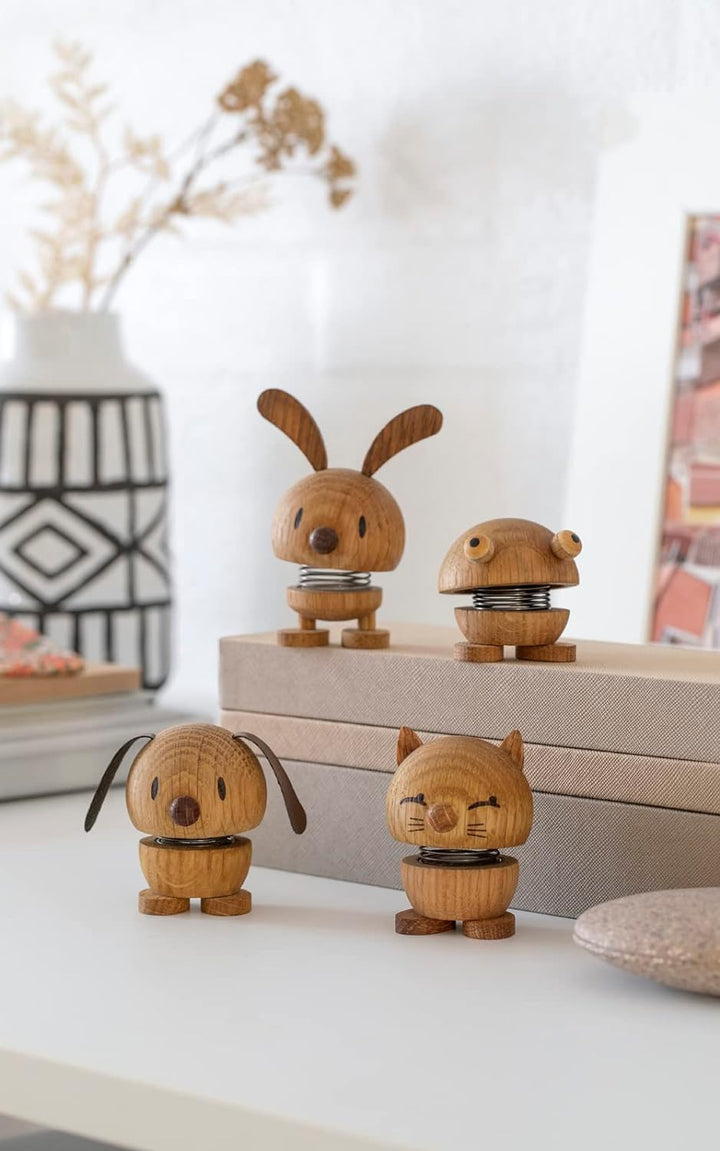 Hoptimist - Skandinavisches Design - Animals aus Holz - Bunny Figuren - Small, Höhe 9 cm S Oak, S Oa