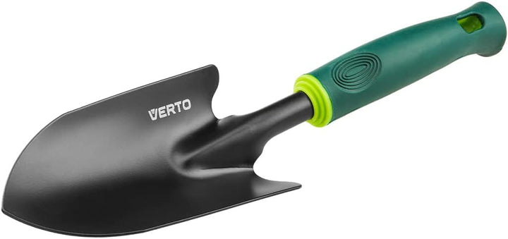 VERTO Gartengeräte-Set 4 TLG. mit Gartenhandschuhen| 2 x Pflanzkelle 34 und 35 cm + Kombihacke 34 cm