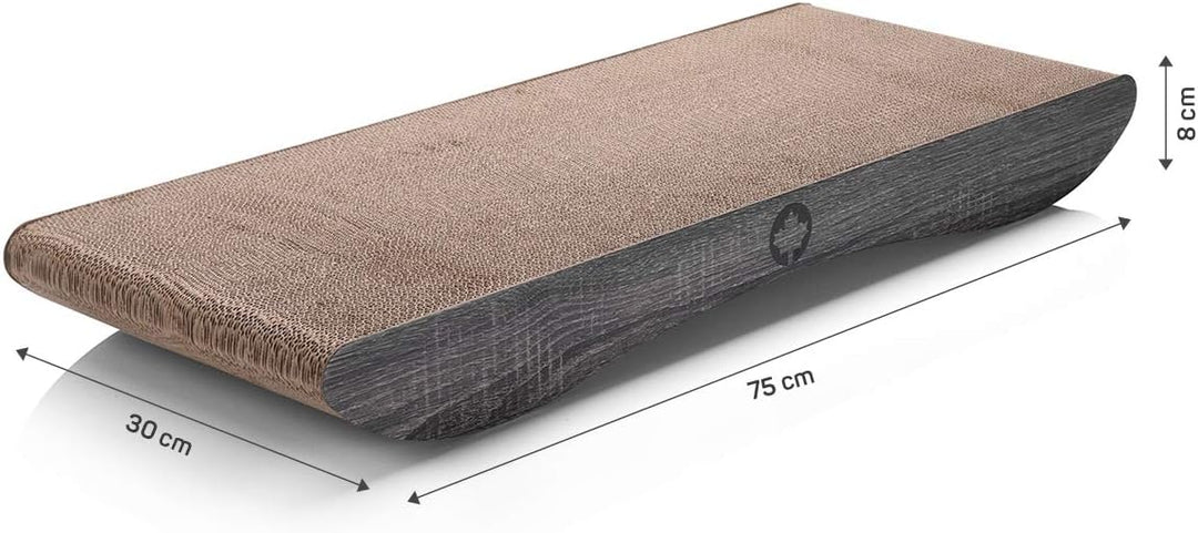 CanadianCat Company | Kratzkarton Comet XL | 75 x 30 x 8 cm | Kratzmöbel, Kratzbrett | XXL Qualitäts