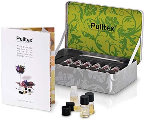 Pulltex - Set mit 24 Weinaromen - Nr. 12 Rotwein und Nr. 12 Aromen der Weissweine, Champagner, in Or