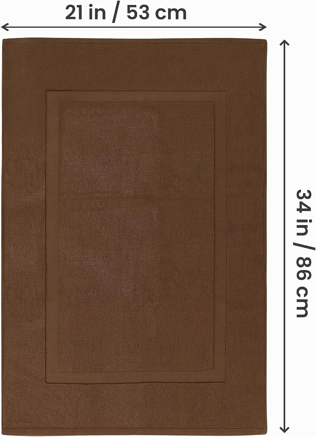 Utopia Towels SYNCHKG038941 Badematte, Baumwolle, Dunkelbraun, Stück: 1, Braun