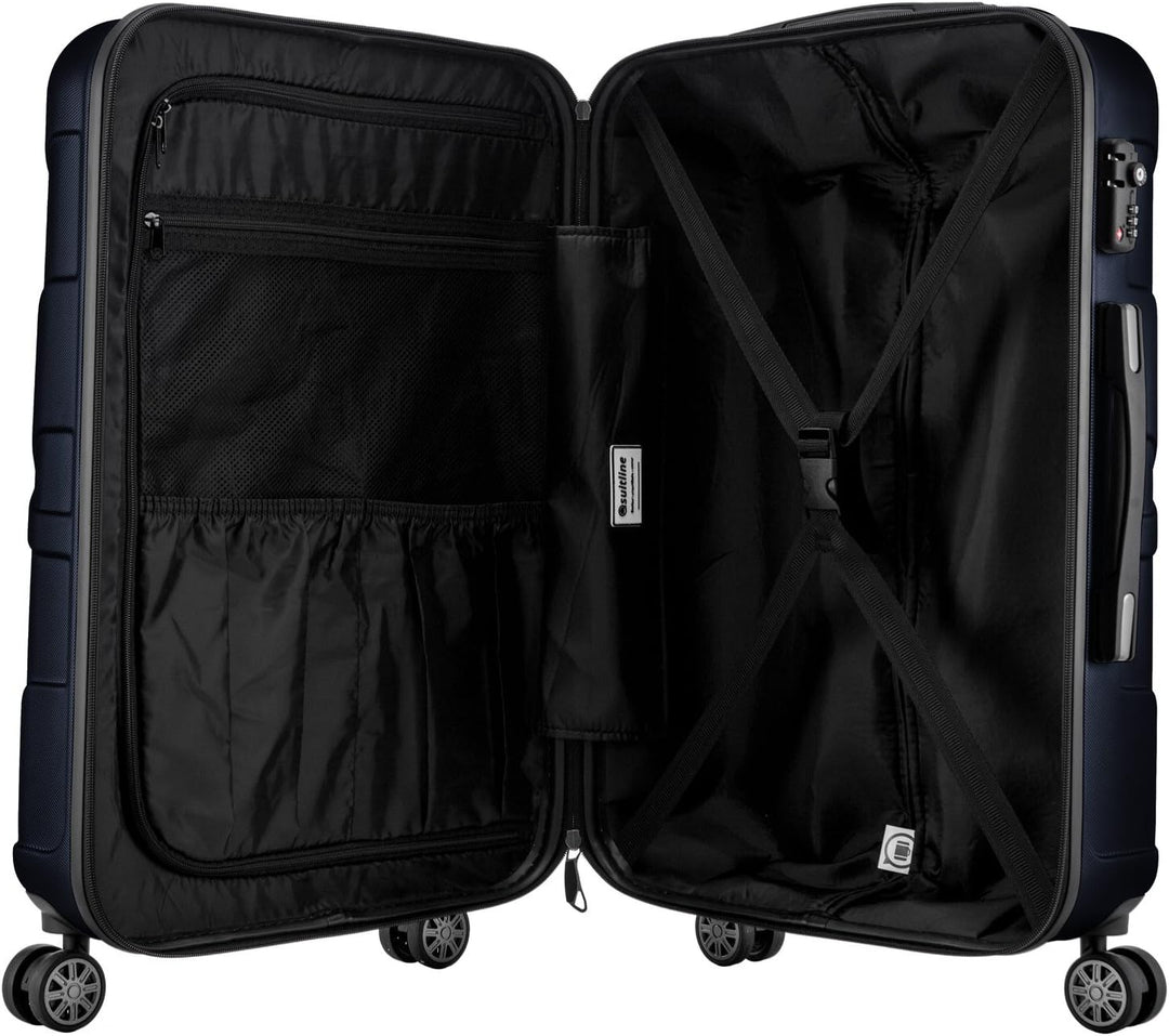 suitline Handgepäck Hartschalen-Koffer Koffer Trolley Rollkoffer Reisekoffer, TSA, 55 cm, ca. 34 Lit