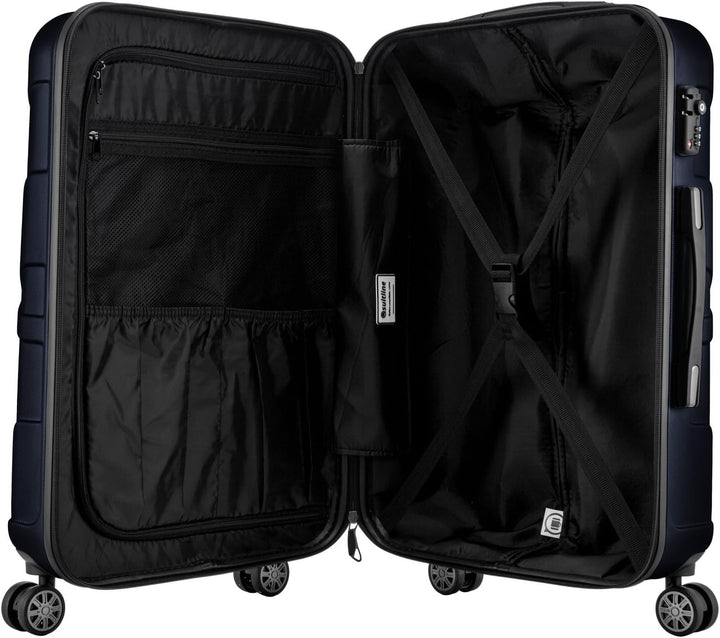 suitline Handgepäck Hartschalen-Koffer Koffer Trolley Rollkoffer Reisekoffer, TSA, 55 cm, ca. 34 Lit