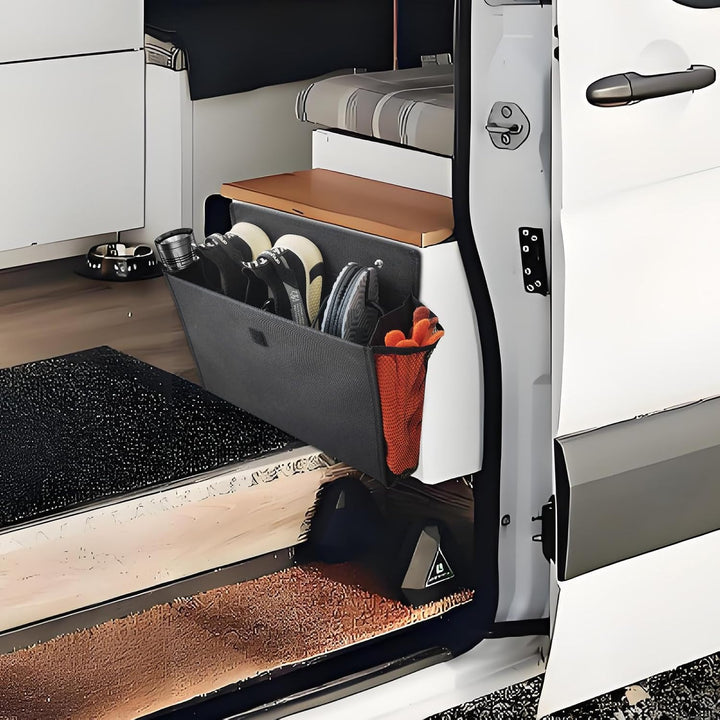 Wohnwagen Deko Aufbewahrung Wohnmobil Camping Organizer mit Ohne Bohren Selbstklebend, 34 x 29 x 14c