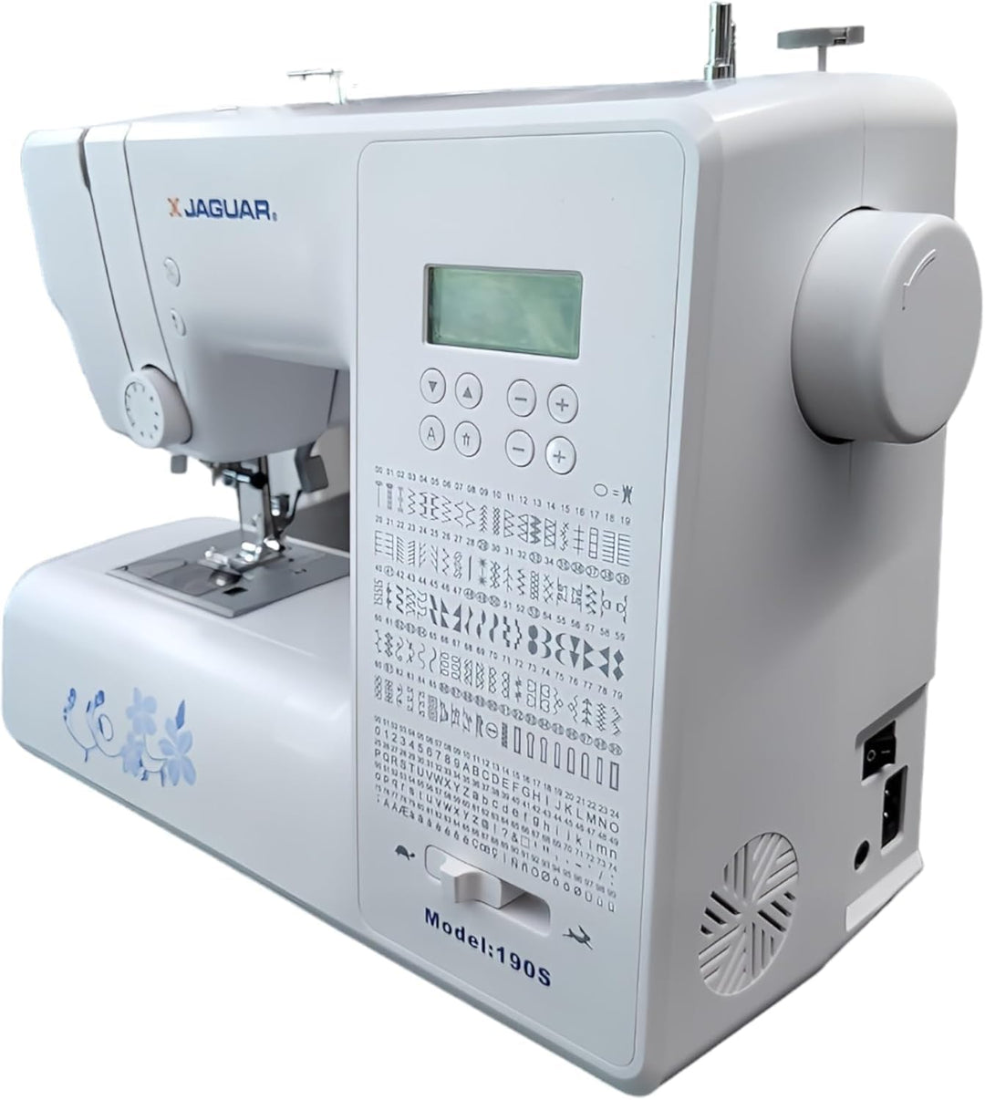 Jaguar 190S Elektronische Nähmaschine für Anfänger, leicht, computergesteuert, Quilting, mit 200 Sti