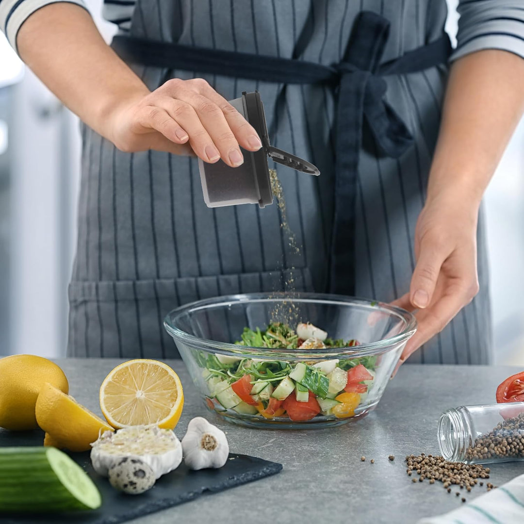 SIGNORA WARE Signoraware Premium Gewürzboxen Aufbewahrungsboxen für Gewürze in gross und klein mit p