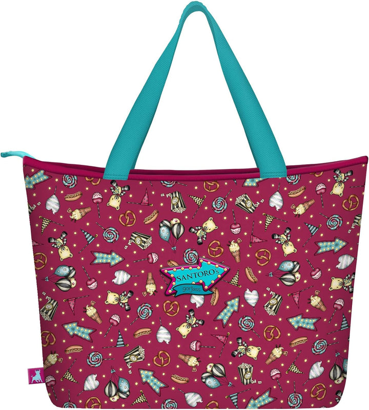 Santoro 1132GJ02 Gorjuss Fairground Bag Feuerwerk, 41,5 x 30 x 13 cm, blau