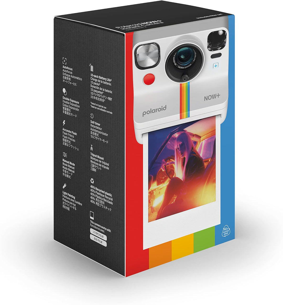 Polaroid Now+ Gen 2 Sofortbildkamera - Weiss, Keine Filme, Kamera